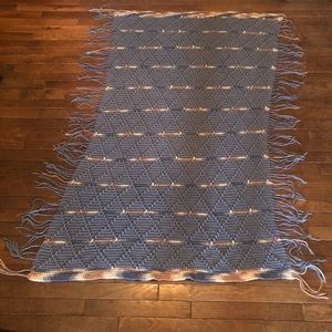 Handmade Knit Afghan Lap Blanket